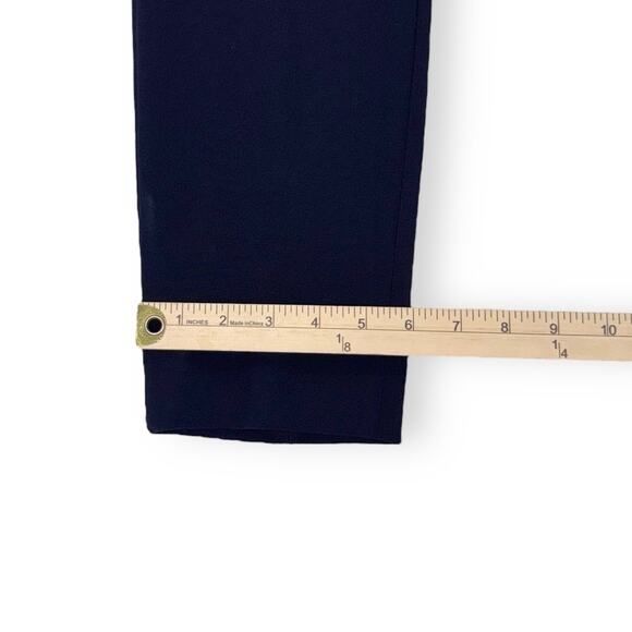 J Crew Women's Cameron Slim Leg Cropped Pant Size 2 Navy Blue Stretch - Picture 15 of 15